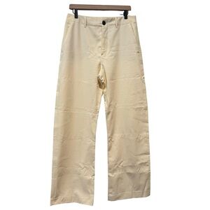 Zara Beige Wide-Leg Trousers